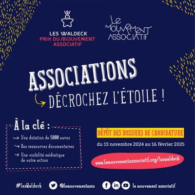 Lancement de la 3ème édition des Waldeck, Prix du Mouvement associatif